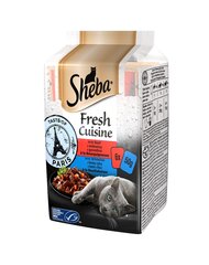 Sheba Fresh Cuisine Taste of Paris с говядиной и белой рыбой, 12x(6x50г) цена и информация | Консервы для кошек | pigu.lt