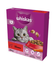 Whiskas su morkomis ir žirniais, 800 g kaina ir informacija | Whiskas Gyvūnų prekės | pigu.lt