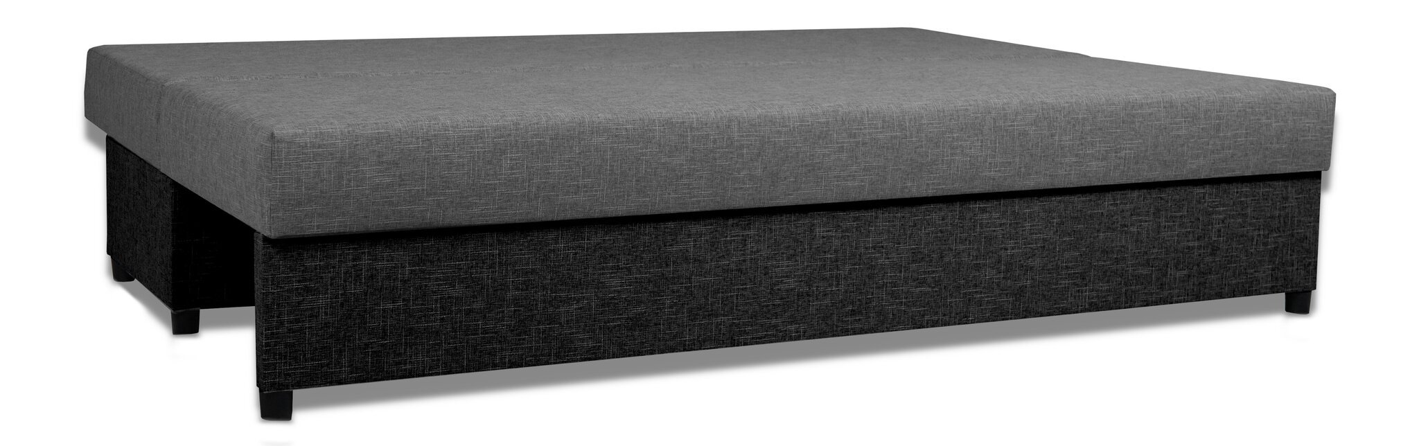 Sofa - lova Mini XL, pilka kaina ir informacija | Sofos | pigu.lt