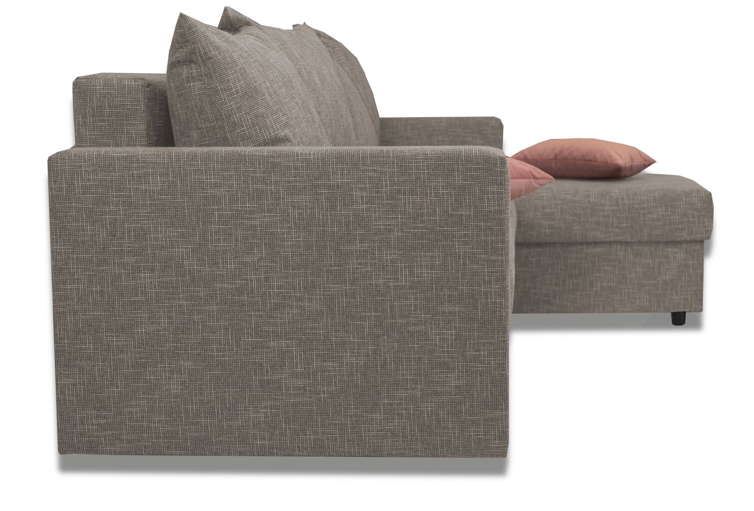 Kampinė sofa Lugan+, smėlio spalvos kaina ir informacija | Minkšti kampai | pigu.lt