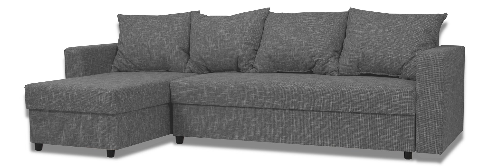 Kampinė sofa Lugan+, šviesiai pilka kaina ir informacija | Minkšti kampai | pigu.lt