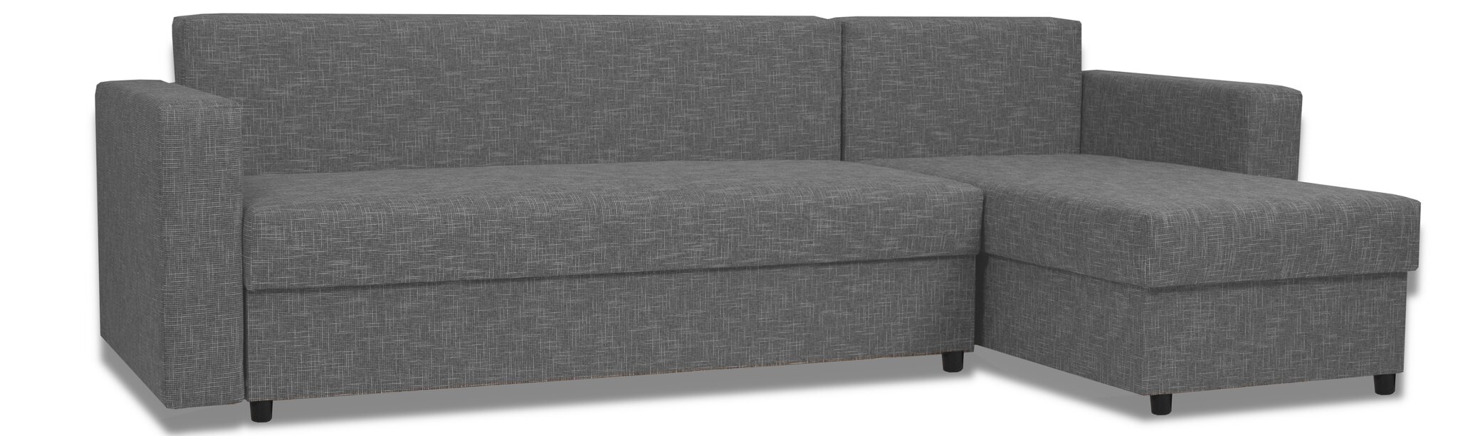 Kampinė sofa Lugan+, tamsiai pilka kaina ir informacija | Minkšti kampai | pigu.lt