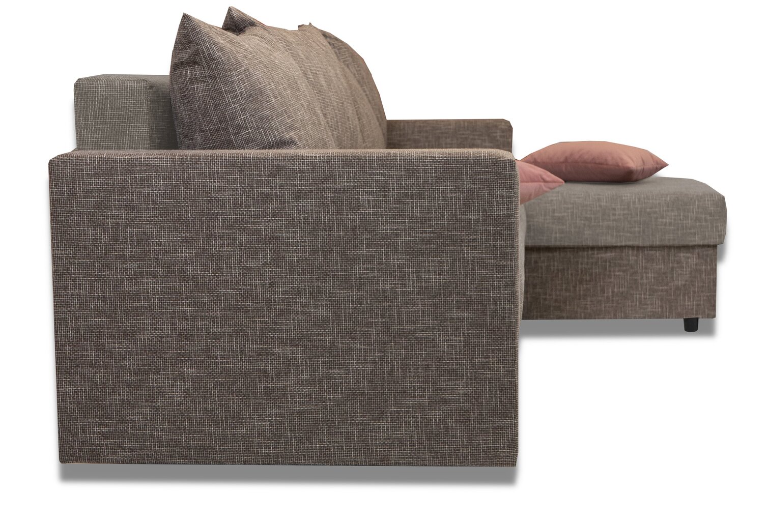 Kampinė sofa Lugan+, smėlio spalvos kaina ir informacija | Minkšti kampai | pigu.lt