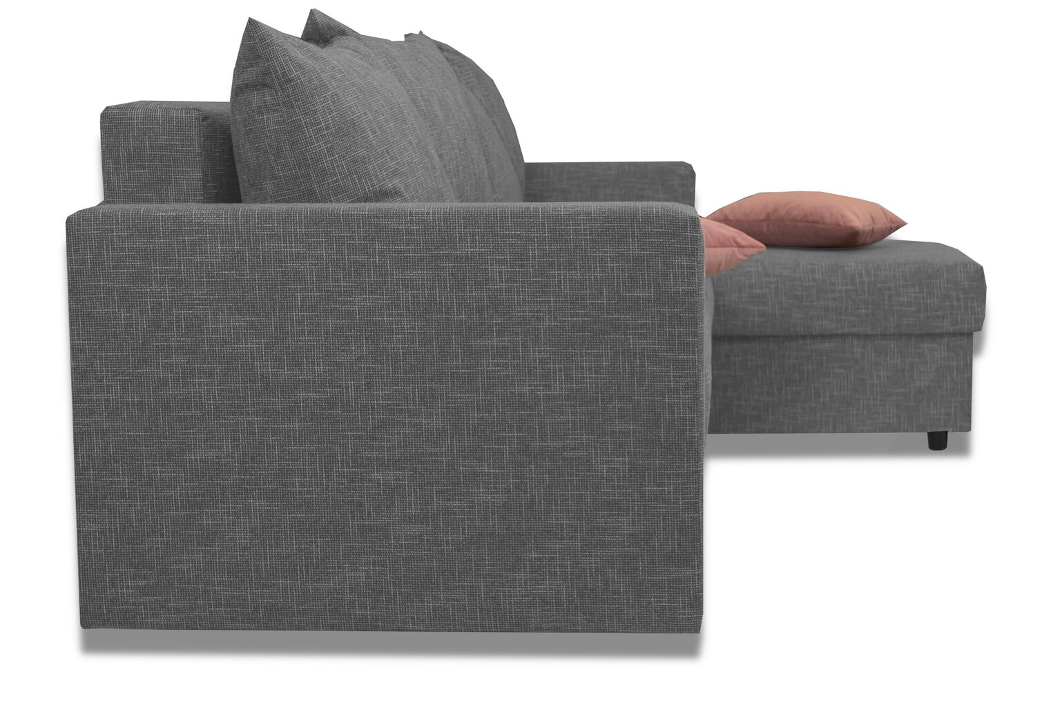 Kampinė sofa Lugan+, šviesiai pilka цена и информация | Minkšti kampai | pigu.lt