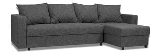 Kampinė sofa Lugan+ XL Tamsiai pilka kaina ir informacija | Minkšti kampai | pigu.lt