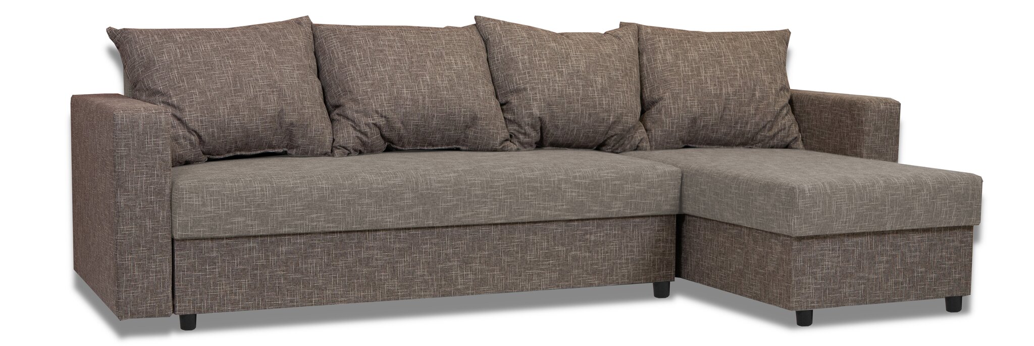 Kampinė sofa Lugan+ XL Kombinuotas smėlio spalvos kaina ir informacija | Minkšti kampai | pigu.lt