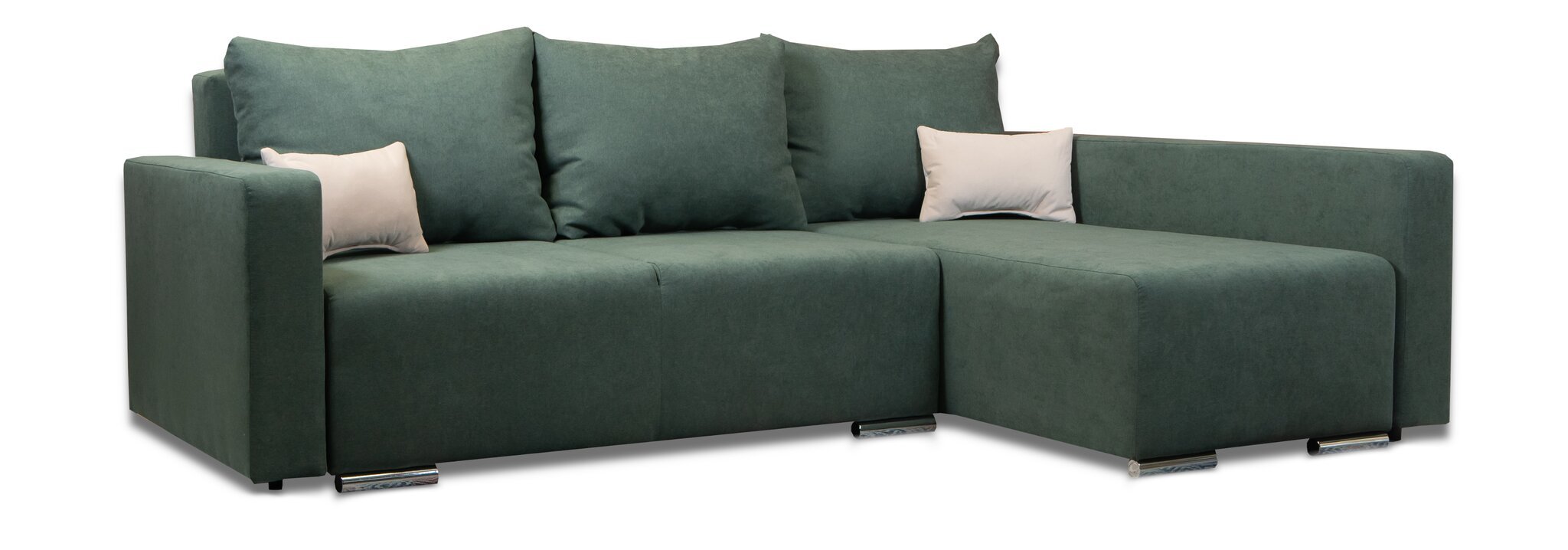 Kampinė sofa Megan (kairėje) Žalias kaina ir informacija | Minkšti kampai | pigu.lt
