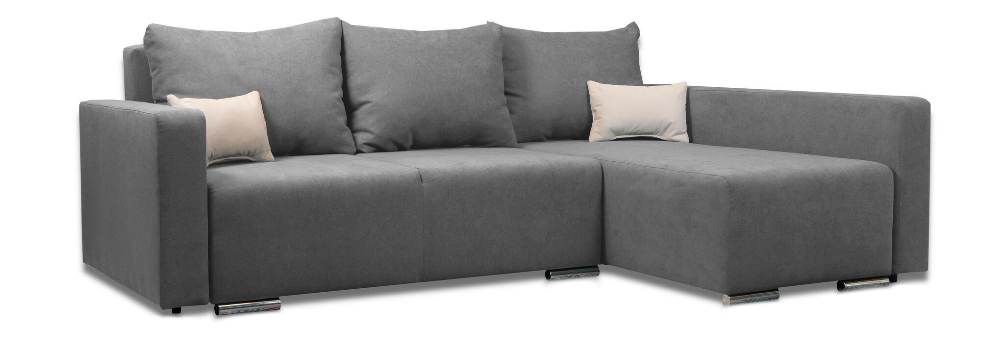 Kampinė sofa Megan (kairėje) Šviesiai pilka цена и информация | Minkšti kampai | pigu.lt