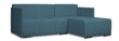Kampinė sofa Deka-Sturis XL Mėlyna kaina ir informacija | Minkšti kampai | pigu.lt