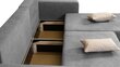 Kampinė sofa Deka-Sturis+ Šviesiai pilka kaina ir informacija | Minkšti kampai | pigu.lt