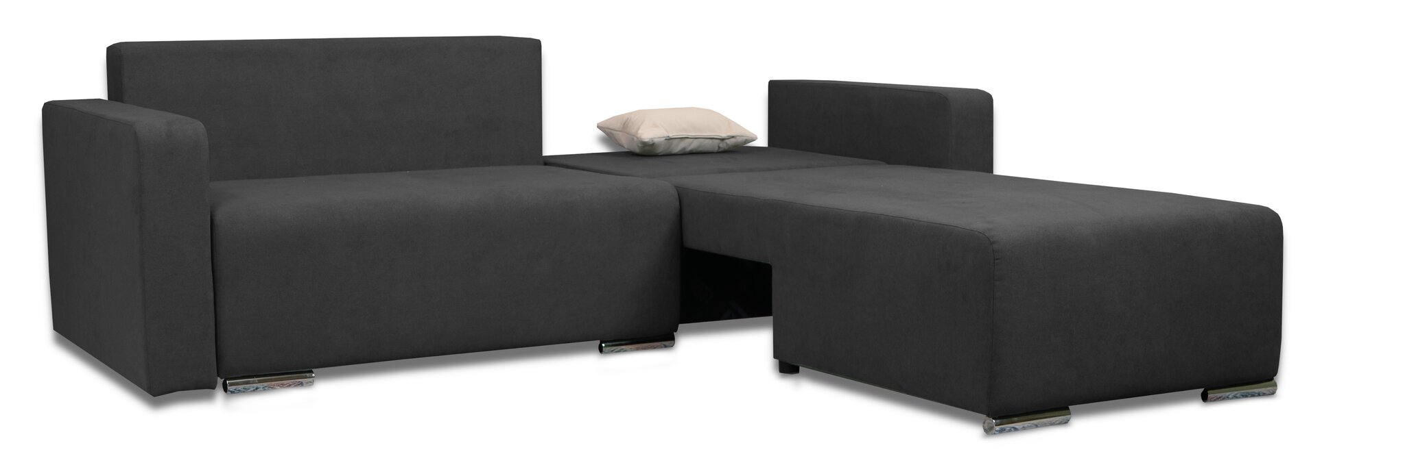Kampinė sofa Deka-Sturis+ Tamsiai pilka kaina ir informacija | Minkšti kampai | pigu.lt