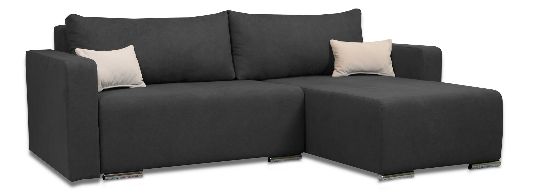 Kampinė sofa Deka-Sturis+ XL Tamsiai pilka цена и информация | Minkšti kampai | pigu.lt