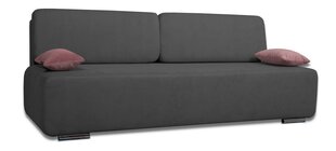 Sofa - lova Ovals Tamsiai pilka kaina ir informacija | Sofos | pigu.lt