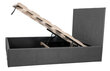 Lova su dėžute 160 cm Gulta Stef XL Šviesiai pilka kaina ir informacija | Lovos | pigu.lt