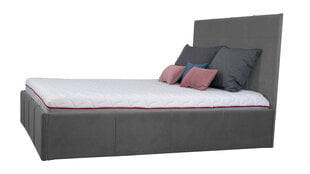 Кровать с ящиком 160см Stef светло-серая цена и информация | Кровати | pigu.lt