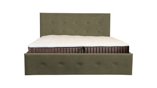 Кровать с ящиком 160см Gulta ar pogām XL, оливковая цена и информация | Кровати | pigu.lt