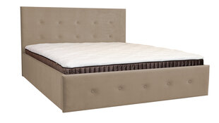 Кровать с ящиком 160см Gulta ar pogām XL, кремовая цена и информация | Кровати | pigu.lt