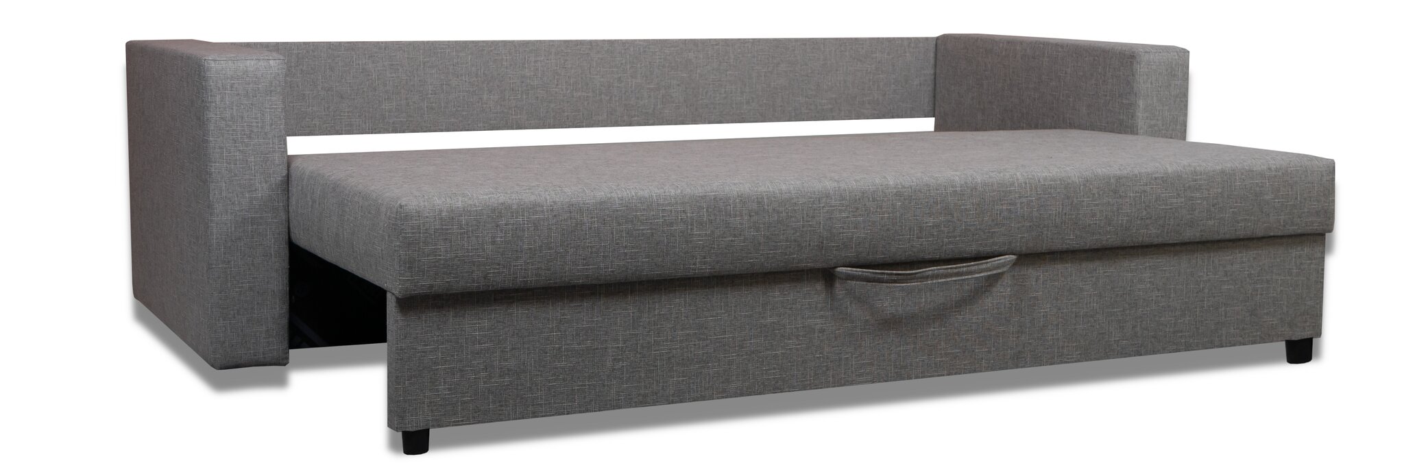 Sofa - lova Tahta Šviesiai pilka kaina ir informacija | Lovos | pigu.lt