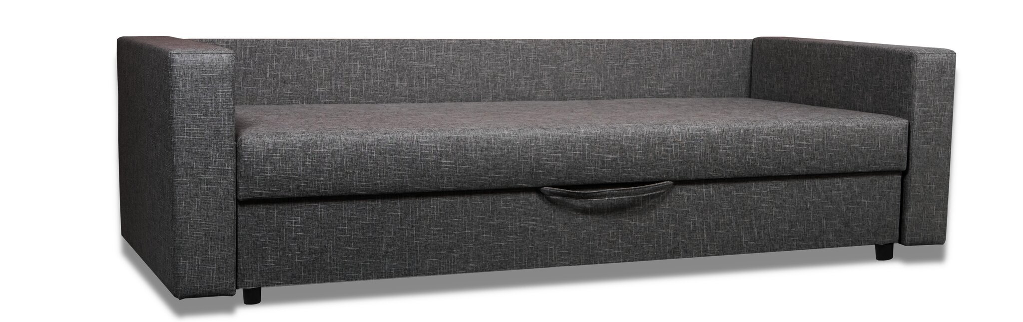 Sofa - lova Tahta Tamsiai pilka kaina ir informacija | Lovos | pigu.lt