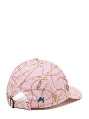 Женская кепка GUESS JEANS Printed Chain & Charms Pink 563932269 цена и информация | Женские шапки | pigu.lt