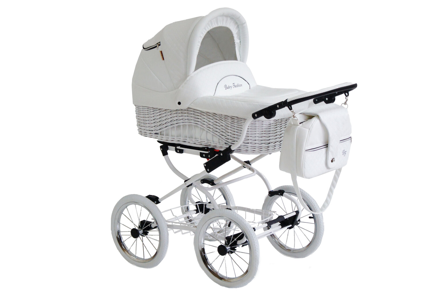 Universalus vežimėlis Scarlett Baby Fashion 3in1, white kaina ir informacija | Vežimėliai | pigu.lt