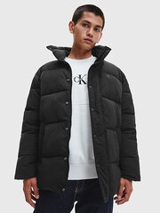 Мужская куртка CALVIN KLEIN JEANS Badge Oversized Puffer 560074336, черная цена и информация | Мужские куртки | pigu.lt