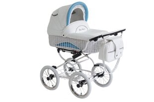 Universalus vežimėlis Scarlett Baby Fashion 3in1, white-blue kaina ir informacija | Vežimėliai | pigu.lt