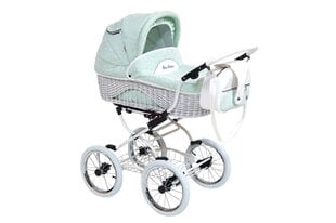 Universalus vežimėlis Scarlett Baby Fashion 3in1, white-mint kaina ir informacija | Vežimėliai | pigu.lt