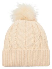 Женская шапка GUESS JEANS Cable Knit Cream 563934128 цена и информация | Женские шапки | pigu.lt