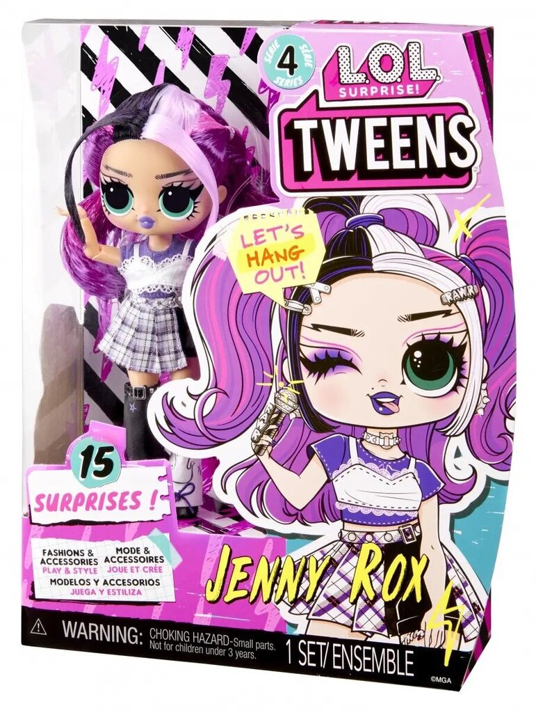 Lėlė Jenny Rox su aksesuarų rinkiniu L.O.L. Surprise! Tweens S4 цена и информация | Žaislai mergaitėms | pigu.lt