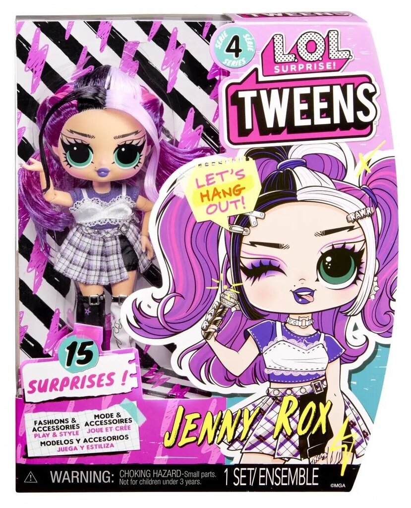 Lėlė Jenny Rox su aksesuarų rinkiniu L.O.L. Surprise! Tweens S4 цена и информация | Žaislai mergaitėms | pigu.lt