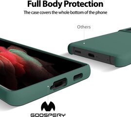 Чехол Mercury Silicone Case Samsung A346 A34 5G темно зеленый цена и информация | Чехлы для телефонов | pigu.lt