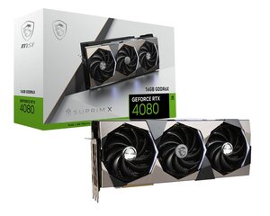 MSI GeForce RTX 4080 16GB SUPRIM X kaina ir informacija | Vaizdo plokštės (GPU) | pigu.lt