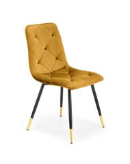 Набор из 4 обеденных стульев Halmar K438, желтый цена и информация | Стулья для кухни и столовой | pigu.lt