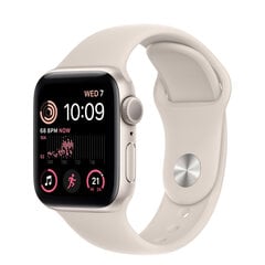 Часы Apple Watch SE 2.gen, 40 мм, GPS Aluminum Starlight (обновленный, состояние A) цена и информация | Смарт-часы (smartwatch) | pigu.lt
