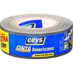 Американская лента Ceys, серебристая (50 м x 50 мм) цена и информация | Механические инструменты | pigu.lt