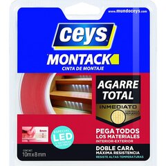 Клейкая лента Ceys Montack (10 m x 8 mm) цена и информация | Механические инструменты | pigu.lt