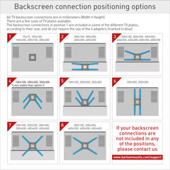 Настенное крепление для ТВ Barkan AL4430XL, 13"-83", 50 кг, 600x400 мм цена и информация | Кронштейны и крепления для телевизоров | pigu.lt
