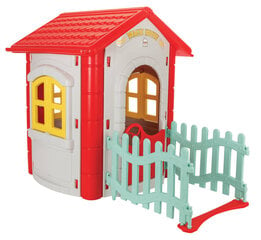 Садовый домик с забором, серый цена и информация | Детские игровые домики | pigu.lt