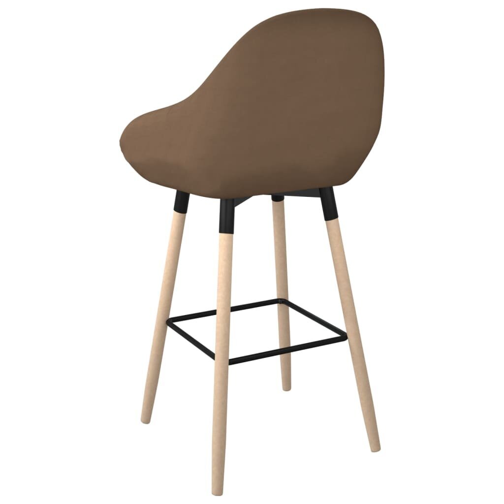 Baro taburetė vidaXL, ruda kaina ir informacija | Virtuvės ir valgomojo kėdės | pigu.lt