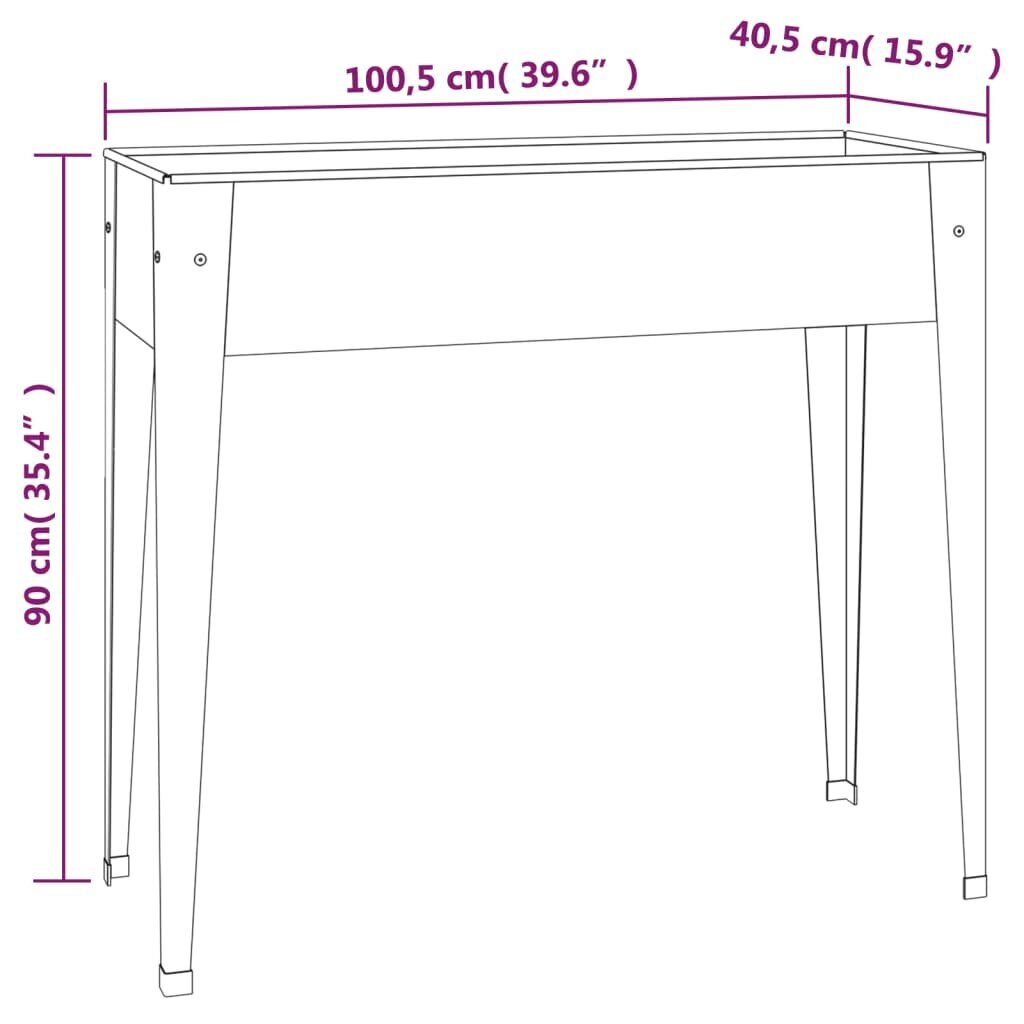 Sodo loveliai vidaXL 90 cm, 2vnt. kaina ir informacija | Loveliai | pigu.lt