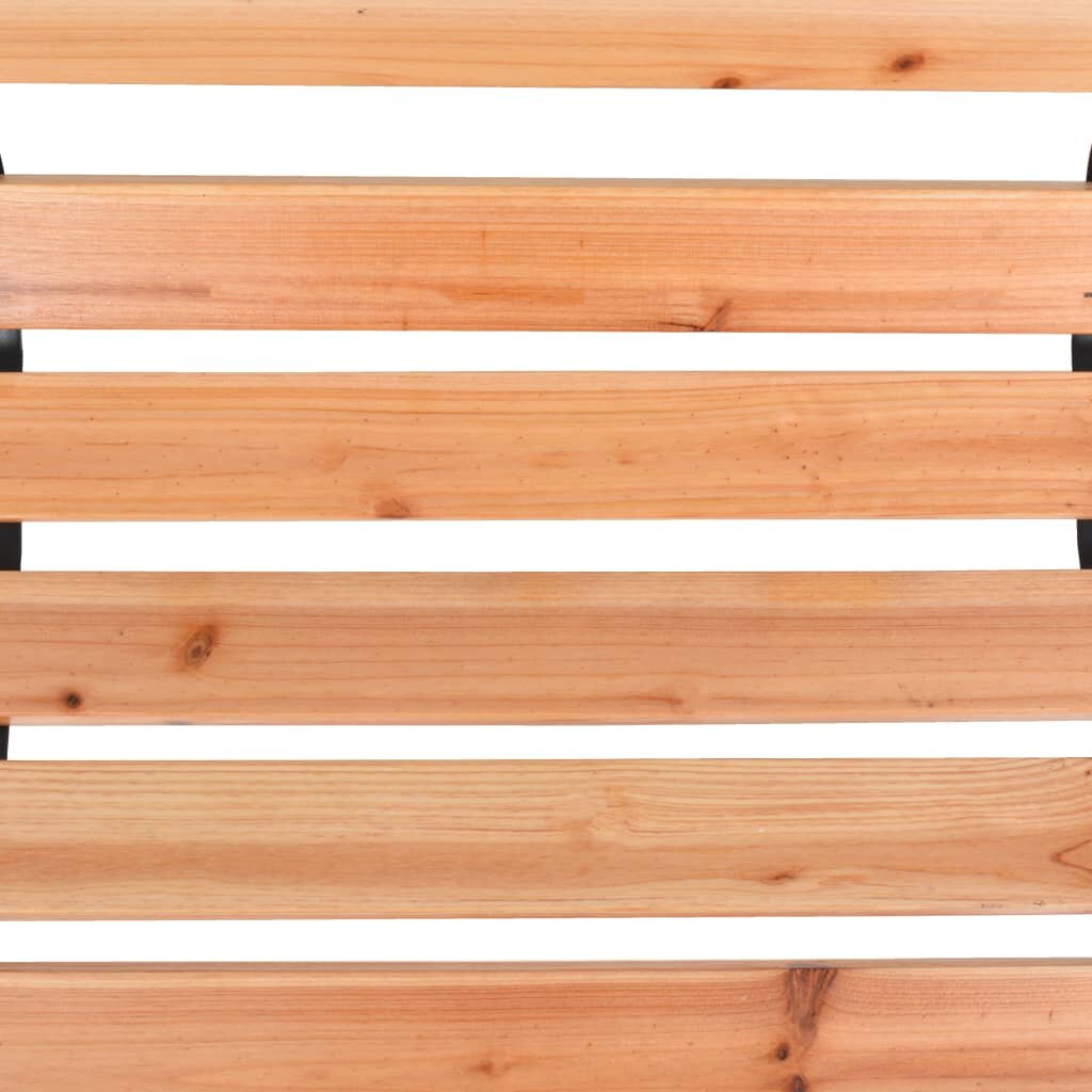 vidaXL Sodo suoliukas, 116cm, ketus ir eglės medienos masyvas цена и информация | Lauko suolai | pigu.lt