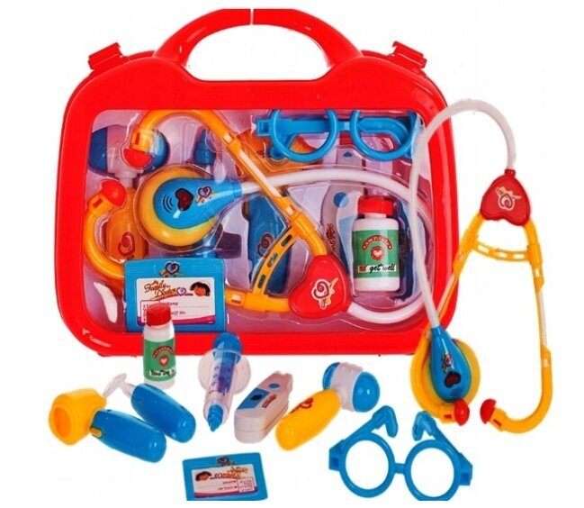 Žaislinis daktaro rinkinys lagaminėlyje kaina ir informacija | Lavinamieji žaislai | pigu.lt