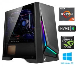 Стационарный компьютер Ryzen 5 4600G 8GB 256GB SSD NVME RTX 3060 Windows 10 цена и информация | Стационарные компьютеры | pigu.lt