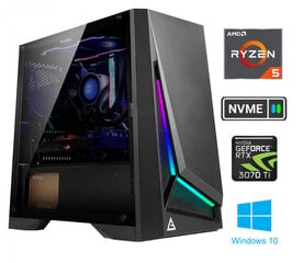 MData Ryzen 5 4600G 32GB 1TB SSD NVME 1TB HDD RTX 3070 Ti Windows 10 kaina ir informacija | Stacionarūs kompiuteriai | pigu.lt