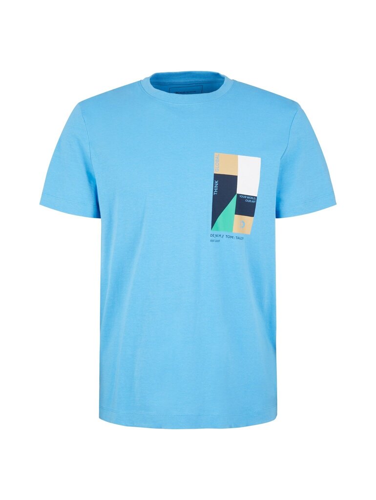 Marškinėliai vyrams Tom Tailor, mėlyni kaina ir informacija | Vyriški marškinėliai | pigu.lt