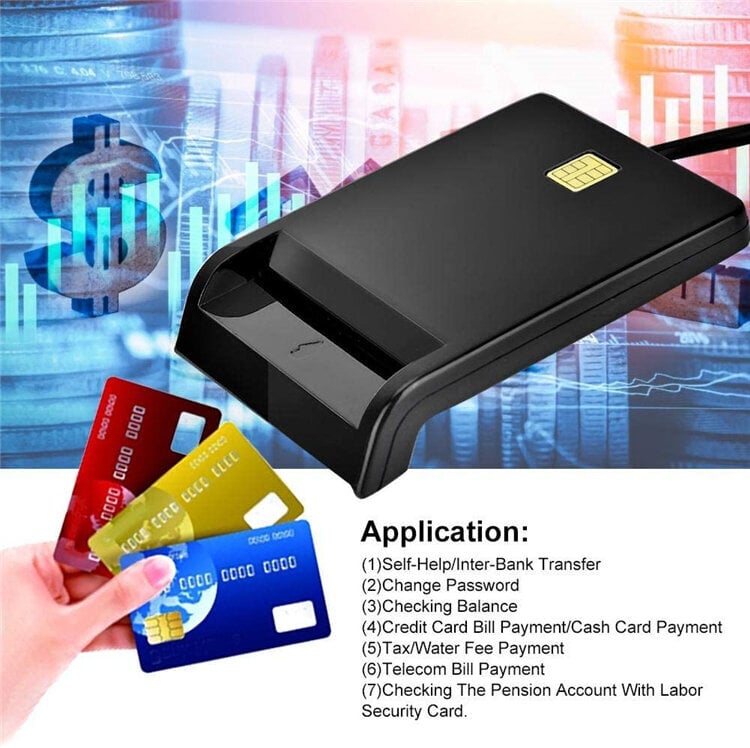 ID kortelių skaitytuvas Rocketek цена и информация | Adapteriai, USB šakotuvai | pigu.lt