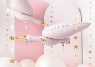 Folinis balionas Gandras, 103x60cm rausvas kaina ir informacija | Balionai | pigu.lt