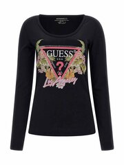 Женский топ Guess W2GZ00*JBLK, черный 7628067119171 цена и информация | Женские блузки, рубашки | pigu.lt