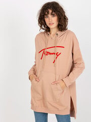 Cерая ворона Женщины Threadbare Ladies Saffron Hoodie, Розовый цена и информация | Женские толстовки | pigu.lt